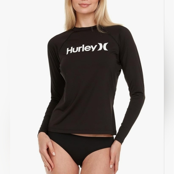 Hurley Tops - Hurley Long Sleeve Rashguard Swim Shirt Women UPF 50+ SPF & UV Protection Sz 2x